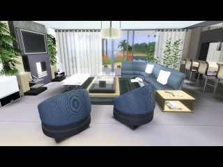 sims 3  celebrity beach house (modern design)-1